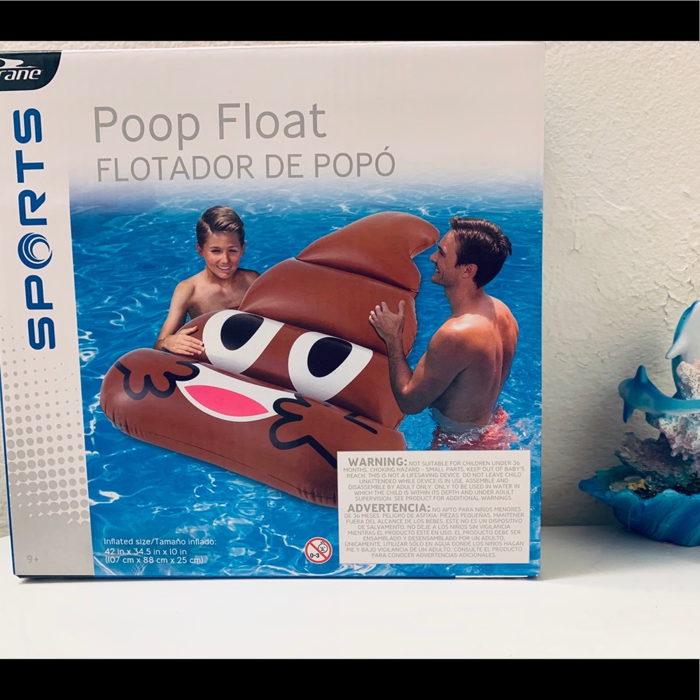 Emoji float poop swimming bikini funny new look !
